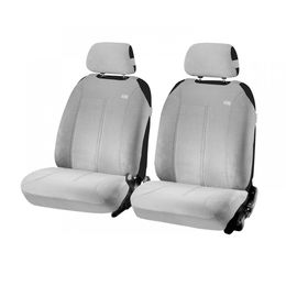 Накидки на сиденья автомобиля SUPER MALIBU FRONT передние, велюр алькантара, светло-серый