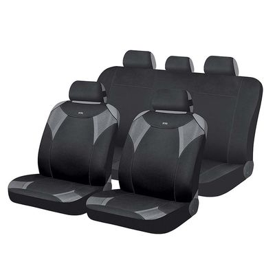 Накидки на сиденья автомобиля VIPER комплект, полиэстер, чёрный, серый, серый