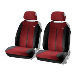 Накидки на сиденья автомобиля SUPER MALIBU FRONT передние, велюр алькантара, красный
