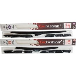 Щётки стеклоочистителя для Ford EcoSport I Рестайлинг внедорожник 5 дв. 2017-н.в., дворники на Форд ЭкоСпорт комплект CarFashion HIT бескаркасные - водительский 525 мм, пассажирский 400 мм (21 / 16 дюймов)