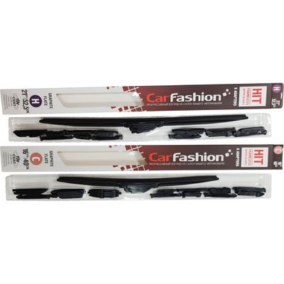 Щётки стеклоочистителя для Ford EcoSport I Рестайлинг внедорожник 5 дв. 2017-н.в., дворники на Форд ЭкоСпорт комплект CarFashion HIT бескаркасные - водительский 525 мм, пассажирский 400 мм (21 / 16 дюймов)