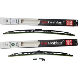 Щётки стеклоочистителя для Ford Transit Connect I фургон 2002-2009, SWB, дворники на Форд Транзит Коннект комплект CarFashion PULSE каркасные - водительский 550 мм, пассажирский 500 мм (22 / 20 дюймов)