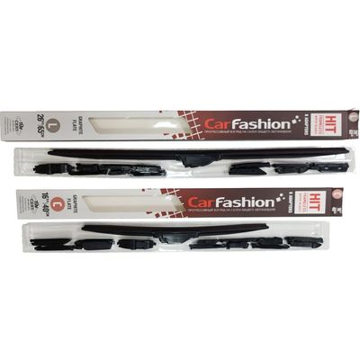 Щётки стеклоочистителя для Kia Niro I внедорожник 5 дв. 2016-н.в., дворники на Киа Ниро комплект CarFashion HIT бескаркасные - водительский 650 мм, пассажирский 400 мм (26 / 16 дюймов)