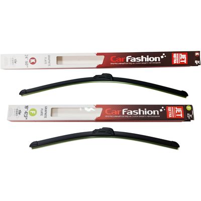 Щётки стеклоочистителя для Ford Fusion (North America) I седан 2005-2012, дворники на Форд Фьюжн (северная америка) комплект CarFashion JET бескаркасные - водительский 600 мм, пассажирский 475 мм (24 / 19 дюймов)