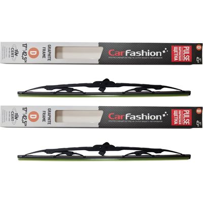 Щётки стеклоочистителя для Hyundai Galloper II внедорожник 5 дв. 1997-2003, дворники на Хендай Галлопер комплект CarFashion PULSE каркасные - водительский 425 мм, пассажирский 425 мм (17 / 17 дюймов)