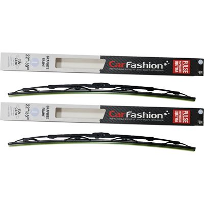 Щётки стеклоочистителя для Ford F-150 XII пикап двойная кабина 2008-2014, Raptor CrewCab, дворники на Форд F-150/F-250/F-350/F-450/F-550 комплект CarFashion PULSE каркасные - водительский 550 мм, пассажирский 550 мм (22 / 22 дюймов)