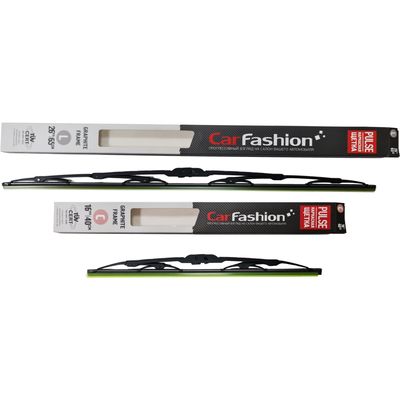 Щётки стеклоочистителя для Acura TSX I седан 2003-2008, дворники на Акура ТСХ комплект CarFashion PULSE каркасные - водительский 650 мм, пассажирский 400 мм (26 / 16 дюймов)