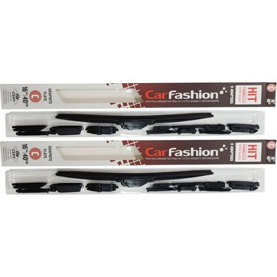 Щётки стеклоочистителя для Ford Escort I седан 1968-1976, дворники на Форд Эскорт комплект CarFashion HIT бескаркасные - водительский 400 мм, пассажирский 400 мм (16 / 16 дюймов)