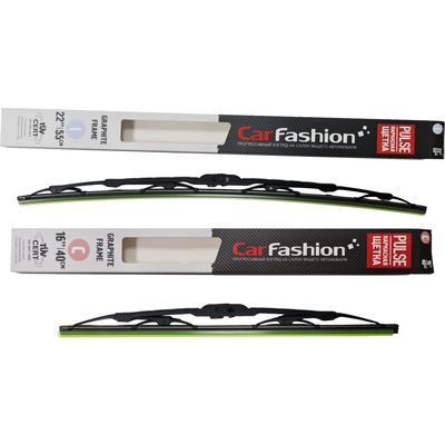 Щётки стеклоочистителя для Hyundai Accent III (MC) седан 2006-2011, дворники на Хендай Акцент комплект CarFashion PULSE каркасные - водительский 550 мм, пассажирский 400 мм (22 / 16 дюймов)