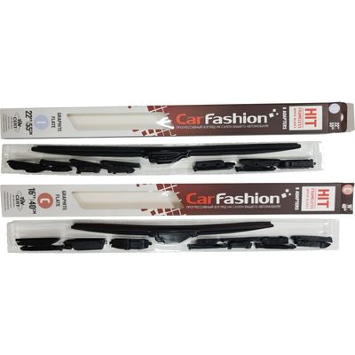 Щётки стеклоочистителя для Hyundai Matrix I (FC) Рестайлинг 2 компактвэн 2008-2010, дворники на Хендай Матрикс комплект CarFashion HIT бескаркасные - водительский 550 мм, пассажирский 400 мм (22 / 16 дюймов)