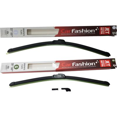 Щётки стеклоочистителя для Ford Cougar купе 1998-2002, дворники на Форд Кугар комплект CarFashion JET бескаркасные - водительский 550 мм, пассажирский 500 мм (22 / 20 дюймов)