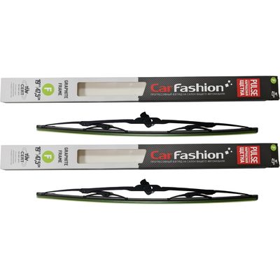 Щётки стеклоочистителя для Ford Maverick II внедорожник 5 дв. 2000-2007, дворники на Форд Маверик комплект CarFashion PULSE каркасные - водительский 475 мм, пассажирский 475 мм (19 / 19 дюймов)