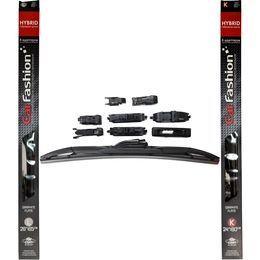 Щётки стеклоочистителя для Acura CSX седан 2005-2011, дворники на Акура ЦСХ комплект CarFashion HYBRID гибридные - водительский 650 мм, пассажирский 600 мм (26 / 24 дюймов)