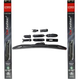 Щётки стеклоочистителя для Ford Escort III кабриолет 1980-1986, дворники на Форд Эскорт комплект CarFashion HYBRID гибридные - водительский 500 мм, пассажирский 500 мм (20 / 20 дюймов)