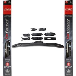 Щётки стеклоочистителя для Ford Ranger II Рестайлинг пикап одинарная кабина 2009-2011, Single Cab, дворники на Форд Рейнджер комплект CarFashion HYBRID гибридные - водительский 450 мм, пассажирский 450 мм (18 / 18 дюймов)