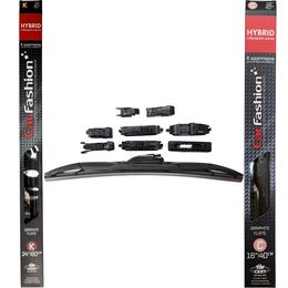 Щётки стеклоочистителя для Geely GC6 Cross хэтчбек 5 дв. 2014-2016, дворники на Джили ГС6 комплект CarFashion HYBRID гибридные - водительский 600 мм, пассажирский 400 мм (24 / 16 дюймов)