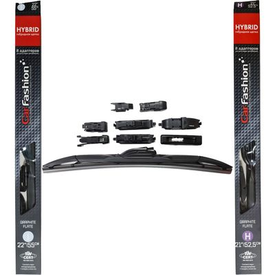 Щётки стеклоочистителя для Audi TT I (8N) кабриолет 1998-2003, Roadster, дворники на Ауди ТТ комплект CarFashion HYBRID гибридные - водительский 550 мм, пассажирский 525 мм (22 / 21 дюймов)