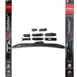 Щётки стеклоочистителя для Hyundai Accent IV (RB) хэтчбек 5 дв. 2010-2017, дворники на Хендай Акцент комплект CarFashion HYBRID гибридные - водительский 650 мм, пассажирский 400 мм (26 / 16 дюймов)