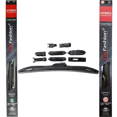 Щётки стеклоочистителя для Hyundai Atos MX хэтчбек 5 дв. 1997-2008, дворники на Хендай Атос комплект CarFashion HYBRID гибридные - водительский 500 мм, пассажирский 400 мм (20 / 16 дюймов)