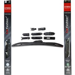 Щётки стеклоочистителя для Audi A8 I (D2) Рестайлинг седан 1999-2002, Long, дворники на Ауди А8 комплект CarFashion HYBRID гибридные - водительский 550 мм, пассажирский 500 мм (22 / 20 дюймов)