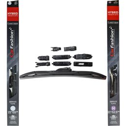 Щётки стеклоочистителя для Audi S6 II (C5) седан 1999-2004, дворники на Ауди S6 комплект CarFashion HYBRID гибридные - водительский 550 мм, пассажирский 525 мм (22 / 21 дюймов)