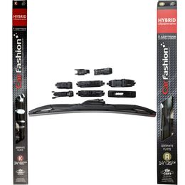 Щётки стеклоочистителя для Ford KA II хэтчбек 3 дв. 2008-2016, дворники на Форд Ка комплект CarFashion HYBRID гибридные - водительский 600 мм, пассажирский 350 мм (24 / 14 дюймов)