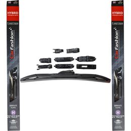 Щётки стеклоочистителя для Audi 200 II (C3) Рестайлинг универсал 5 дв. 1988-1991, дворники на Ауди 200 комплект CarFashion HYBRID гибридные - водительский 525 мм, пассажирский 525 мм (21 / 21 дюймов)