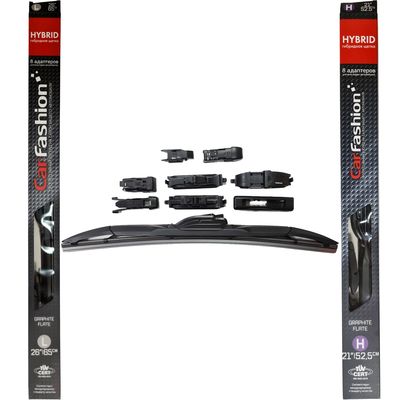 Щётки стеклоочистителя для Acura MDX II внедорожник 5 дв. 2006-2010, YD2, дворники на Акура МДХ комплект CarFashion HYBRID гибридные - водительский 650 мм, пассажирский 525 мм (26 / 21 дюймов)