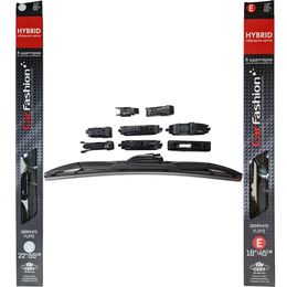 Щётки стеклоочистителя для Hyundai Coupe II (GK) купе 2002-2007, дворники на Хендай Купе комплект CarFashion HYBRID гибридные - водительский 550 мм, пассажирский 450 мм (22 / 18 дюймов)