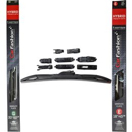Щётки стеклоочистителя для Hyundai Accent I (X3) седан 1994-2000, дворники на Хендай Акцент комплект CarFashion HYBRID гибридные - водительский 500 мм, пассажирский 450 мм (20 / 18 дюймов)