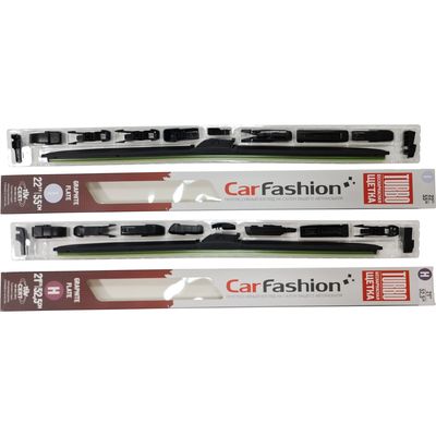 Щётки стеклоочистителя для Audi S6 II (C5) универсал 5 дв. 1999-2004, дворники на Ауди S6 комплект CarFashion TURBO бескаркасные - водительский 550 мм, пассажирский 525 мм (22 / 21 дюймов)