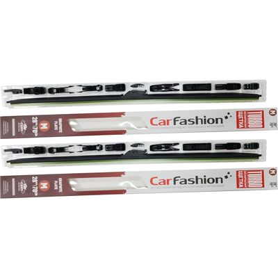 Щётки стеклоочистителя для Ford Edge II внедорожник 5 дв. 2015-2018, дворники на Форд Эйдж комплект CarFashion TURBO бескаркасные - водительский 700 мм, пассажирский 700 мм (28 / 28 дюймов)