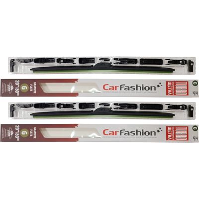 Щётки стеклоочистителя для Ford F-150 XI пикап двойная кабина 2003-2008, дворники на Форд F-150/F-250/F-350/F-450/F-550 комплект CarFashion TURBO бескаркасные - водительский 500 мм, пассажирский 500 мм (20 / 20 дюймов)