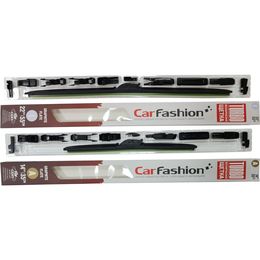 Щётки стеклоочистителя для Geely Vision X1 хэтчбек 5 дв. 2017-2019, дворники на Джили Вижн Х1 комплект CarFashion TURBO бескаркасные - водительский 550 мм, пассажирский 350 мм (22 / 14 дюймов)