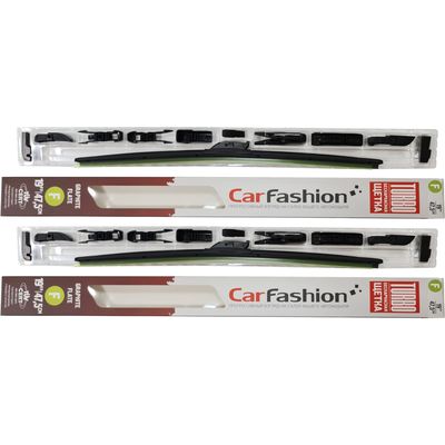 Щётки стеклоочистителя для Ford Maverick II внедорожник 5 дв. 2000-2007, дворники на Форд Маверик комплект CarFashion TURBO бескаркасные - водительский 475 мм, пассажирский 475 мм (19 / 19 дюймов)