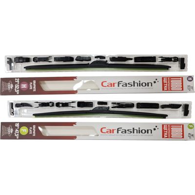 Щётки стеклоочистителя для Audi A3 I (8L) Рестайлинг хэтчбек 3 дв. 2000-2003, дворники на Ауди А3 комплект CarFashion TURBO бескаркасные - водительский 525 мм, пассажирский 475 мм (21 / 19 дюймов)