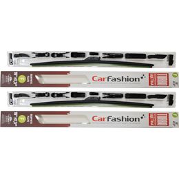 Щётки стеклоочистителя для Ford Fiesta Mk3 хэтчбек 3 дв. 1989-1996, дворники на Форд Фиеста комплект CarFashion TURBO бескаркасные - водительский 475 мм, пассажирский 475 мм (19 / 19 дюймов)