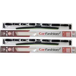 Щётки стеклоочистителя для Ford Escort II седан 1973-1981, дворники на Форд Эскорт комплект CarFashion TURBO бескаркасные - водительский 400 мм, пассажирский 400 мм (16 / 16 дюймов)