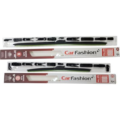 Щётки стеклоочистителя для Geely FC (Vision) седан 2006-2011, дворники на Джили ФС (Вижн) комплект CarFashion TURBO бескаркасные - водительский 600 мм, пассажирский 400 мм (24 / 16 дюймов)