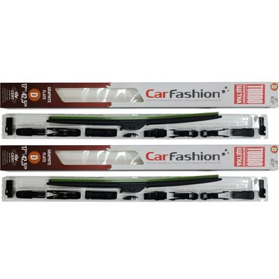 Щётки стеклоочистителя для Hyundai Galloper II внедорожник 3 дв. 1997-2003, дворники на Хендай Галлопер комплект CarFashion TURBO бескаркасные - водительский 425 мм, пассажирский 425 мм (17 / 17 дюймов)