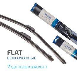 Щётки стеклоочистителя для ИЖ 2715 I фургон 1972-1982, дворники MTF Light FLAT бескаркасные комплект - водительский 350 мм, пассажирский 350 мм