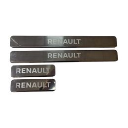 Накладки на пороги для RENAULT DUSTER I I Рестайлинг 2010-2021, накладки внутренних порогов, ступенчатые