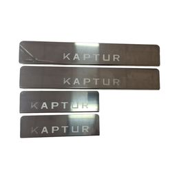 Накладки на пороги для RENAULT KAPTUR I I Рестайлинг 2016-, накладки внутренних порогов, ступенчатые