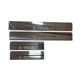 Накладки на пороги для NISSAN X-TRAIL III T32 2015-, накладки внутренних порогов, ступенчатые