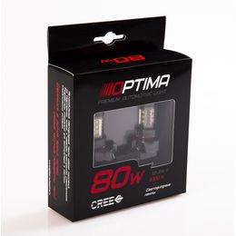 Светодиодные лампы Optima Premium HB4(9006) CREE 12-24V 80W 5100K
