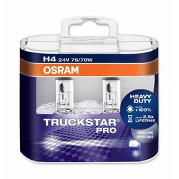 H4 лампы 24V- 75/70W (P43t) Osram Truckstar Pro DuoBox (вибростойкая+увелич.срок службы) 64196TSP-HCB