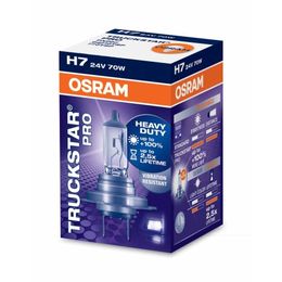 H7 лампа 24V- 70W (PX26d) Osram Truckstar Pro (вибростойкая+увелич.срок службы) 64215TSP