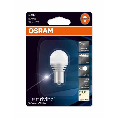 Светодиодная лампа P21W 12V- 4W (BAU15s) Osram LEDriving Premium 3000K 7556WW-01B