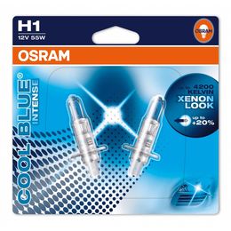 H1 лампы 12V-55W (P14,5s) Osram Cool Blue Intense (белый яркий свет-голуб.оттен.) 64150CBI-02B