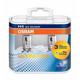H4 лампы 12V- 60/55W (P43t) Osram Ultra Life DuoBox (увелич. срок службы) 64193ULT-HCB
